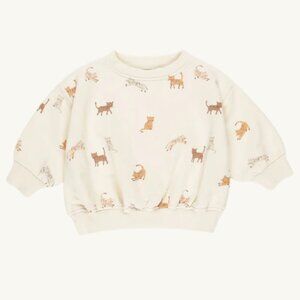 NWT - Quincy Mae Cats ORGANIC Sweatshirt